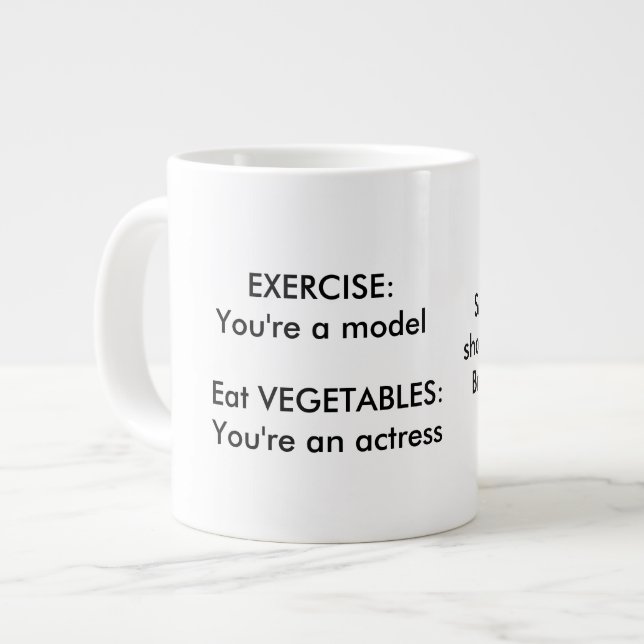 Positiva påminnelser om Actress-modell Jumbo Mugg (Framsida vänster)