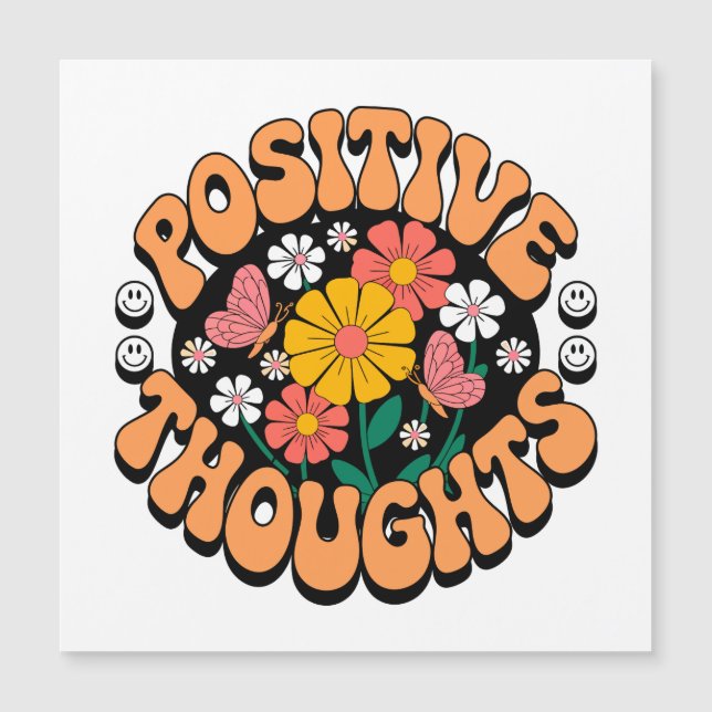 Positiva tankar - inspirationell Blommigt (2) (Framsida)