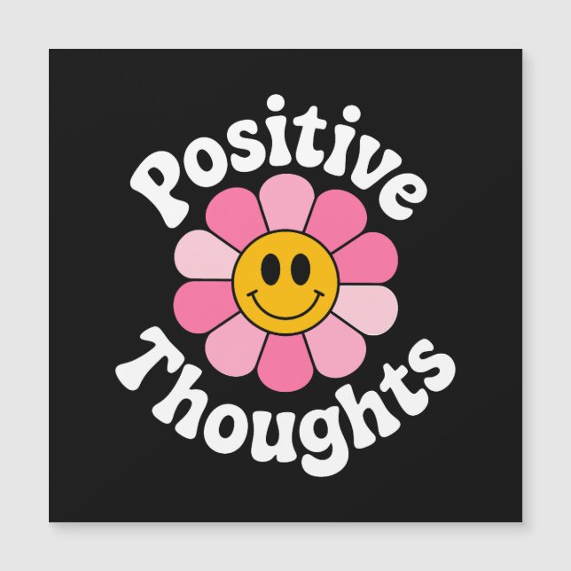 Positiva tankar - inspirerande Blommigt (Framsida)