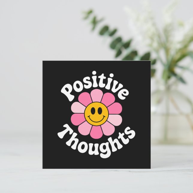 Positiva tankar - inspirerande Blommigt (Stående Fram)
