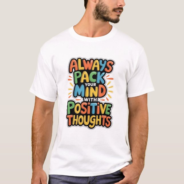 Positiva Tankar Unisex T-Shirts (Framsida)