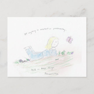 Positiva tankar vykort