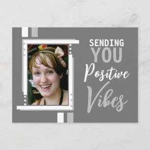 Positiva testresultat som uppmuntrar lägg till bil vykort