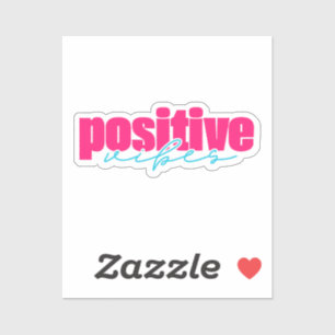 Positiva Vibbar Hot Pink & Turkos Kvinnlig Estetik Klistermärken