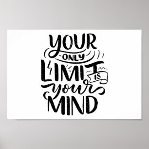 Positiva vibes - Din enda gräns är ditt sinne Poster