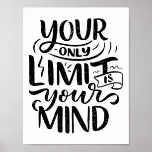 Positiva vibes - Din enda gräns är ditt sinne Poster