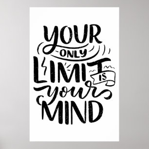 Positiva vibes - Din enda gräns är ditt sinne Poster