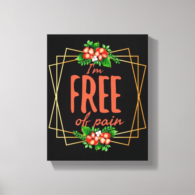 Positiva vibes-offerter för framgång canvastryck (Framsida)