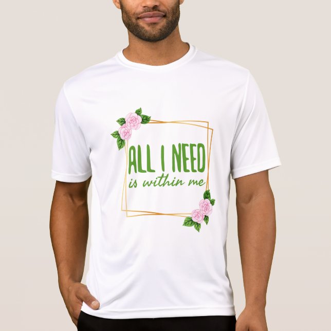 Positiva vibes ord för motivation t shirt (Framsida)