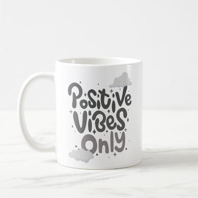 Positiva ViBrAtIoNer EnDaSt Kaffemugg (Vänster)