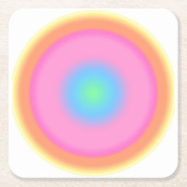 Positiva vibrationer - färgstark radiell övertonin underlägg papper kvadrat