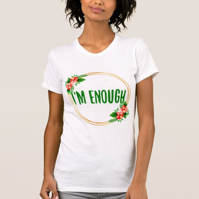 positiva vibrationer för livsacceptans och egenvår t shirt (Framsida)