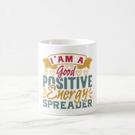 Positiva Vibrationer | Motiverande Citat Kaffemugg