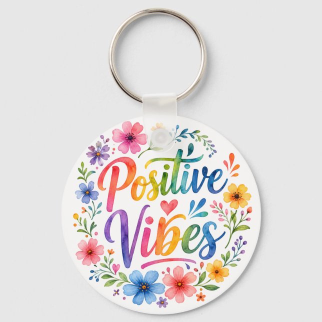 Positiva vibrationer nyckelring (Framsida)