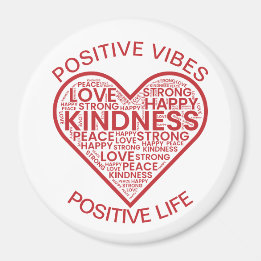 Positiva vibrationer Positivt liv Magnet