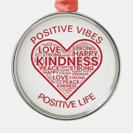 Positiva Vibrationer Positivt Liv Prydnad Julgransprydnad Metall