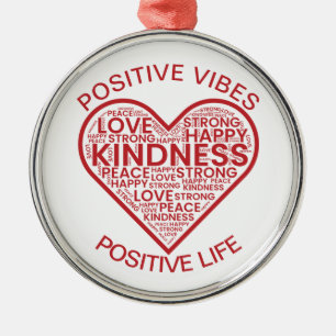 Positiva Vibrationer Positivt Liv Prydnad Julgransprydnad Metall