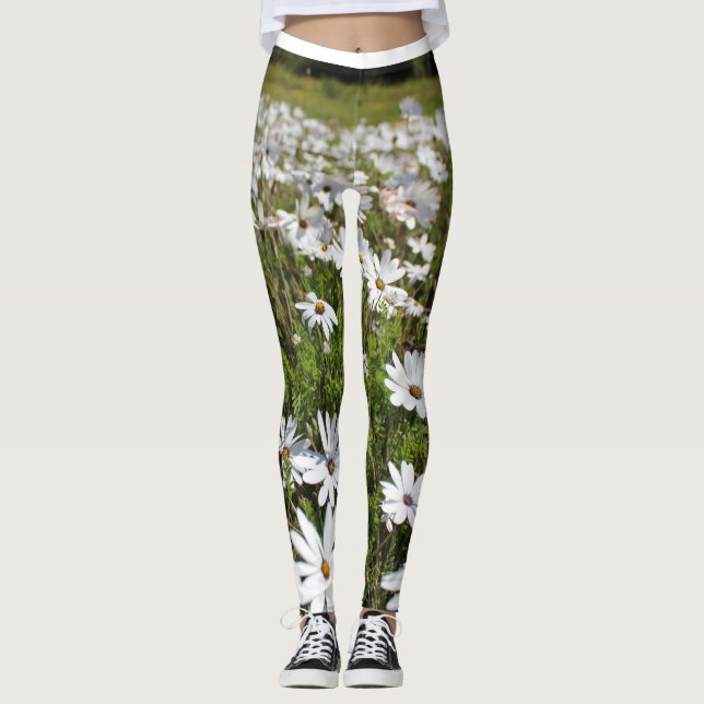 Positiva vibrationsblommor Leggings (Framsida)