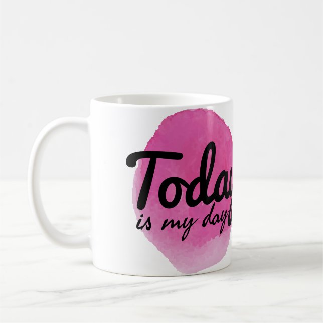 positiva vibrationsord för själv kärlek och egenvå kaffemugg (Vänster)