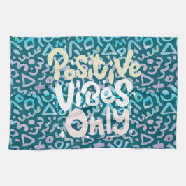 Positiva vikter endast geometrisk grönt kökshandduk