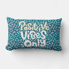 Positiva vikter endast geometrisk grönt lumbarkudde