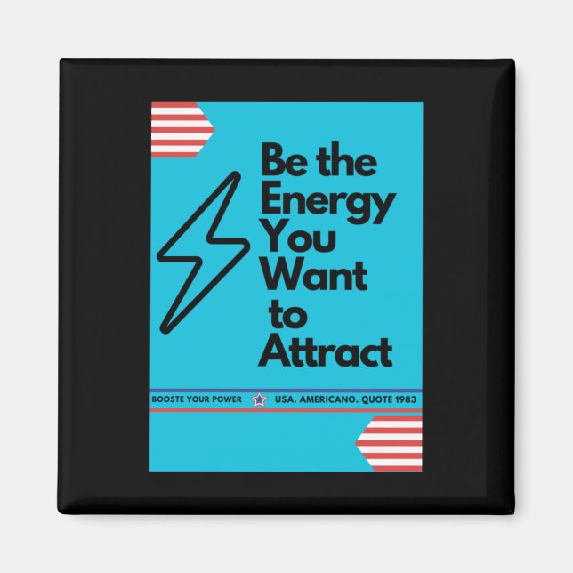 Positiva vyer är den energi du vill locka till dig magnet (Framsidan)