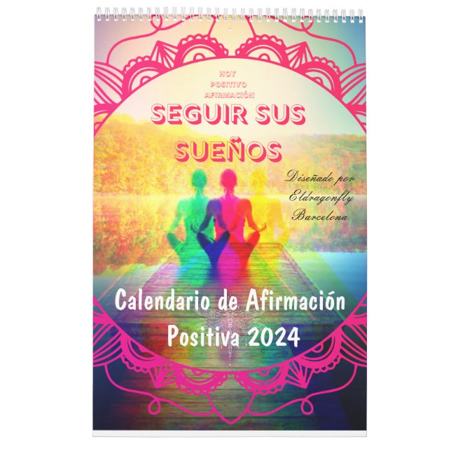 Positive Affirmation Calendar 2024 (Español) Kalender (Baksida)