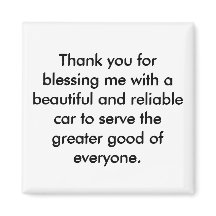 Positive Affirmation Magnet - Gratitude Påstående