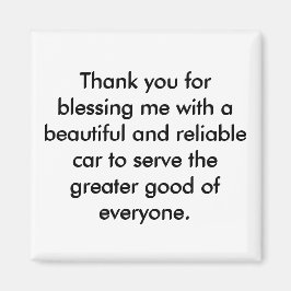 Positive Affirmation Magnet - Gratitude Påstående