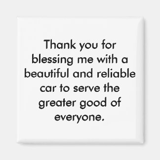 Positive Affirmation Magnet - Gratitude Påstående