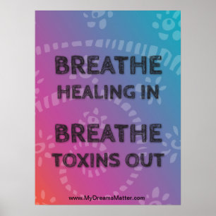 Positive Affirmation Manifest Perfect Body Health Poster