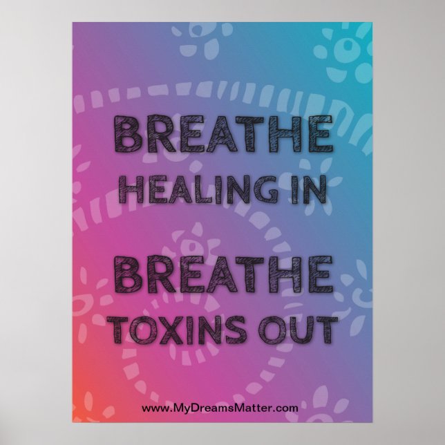 Positive Affirmation Manifest Perfect Body Health Poster (Framsidan)