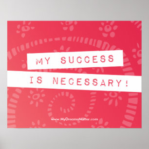 Positive Affirmation Money Wealth Abundance Worthy Poster