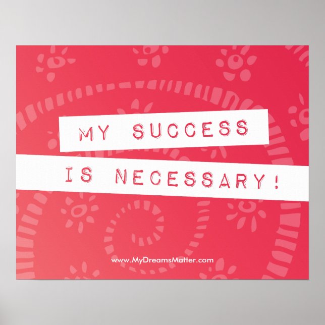Positive Affirmation Money Wealth Abundance Worthy Poster (Framsidan)