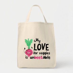 Positive Beet Pun - My Kärlek for Veggies Tygkasse