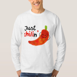 Positive Chili Pepper Pun - Bara Chilin Tee Shirt
