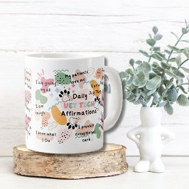 Positive Daily Vet Tech Assistant-bekräftelser Jumbo Mugg