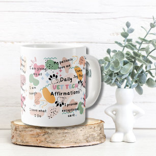 Positive Daily Vet Tech Assistant-bekräftelser Jumbo Mugg