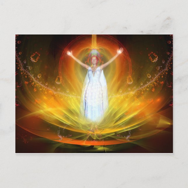 Positive Energy Goddess Vykort (Framsida)