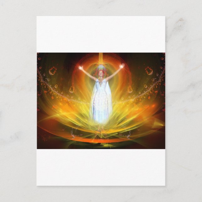 Positive Energy Goddess Vykort (Framsida)