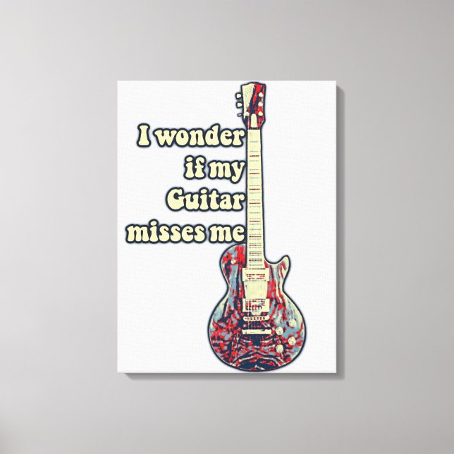 positive guitar sayings for guitarists canvastryck (Framsida)