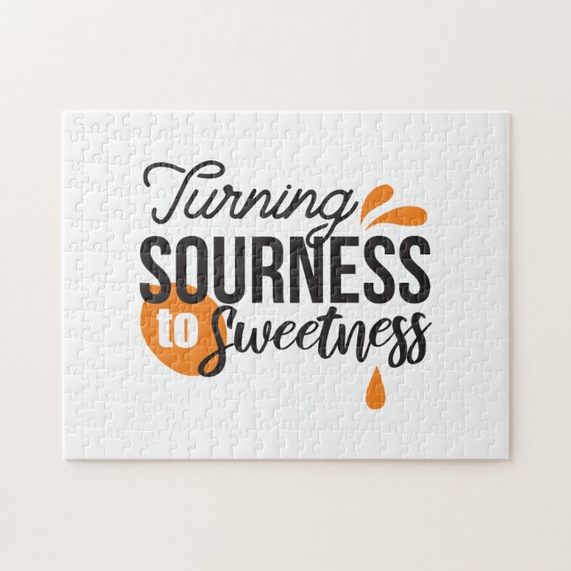 Positive Life Message - Turing Sour to Sweet Pussel (Horisontell)