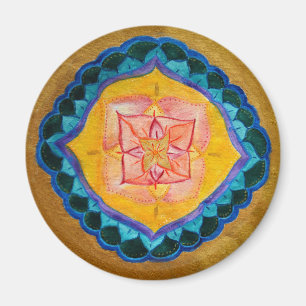 Positive Mandala Standard, 5,7 cm Round Magnet