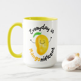 Positive Mango Pun - Varje dag är Mangonificent Mugg