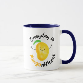 Positive Mango Pun - Varje dag är Mangonificent Mugg