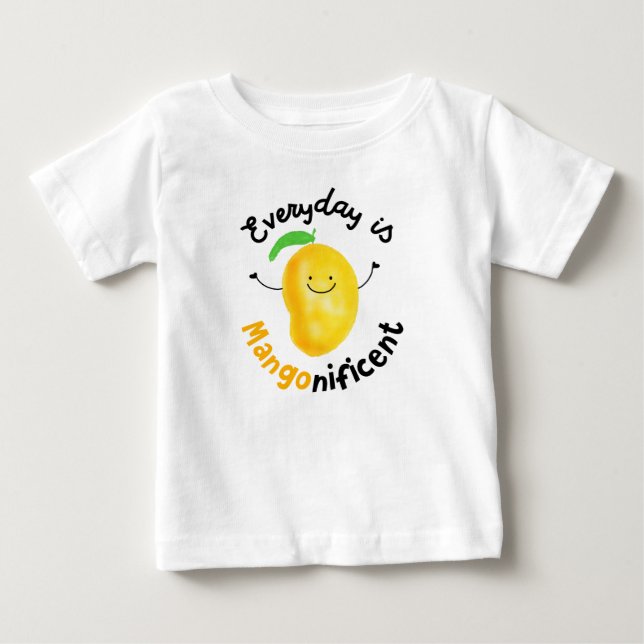 Positive Mango Pun - Varje dag är Mangonificent T-shirt (Framsida)