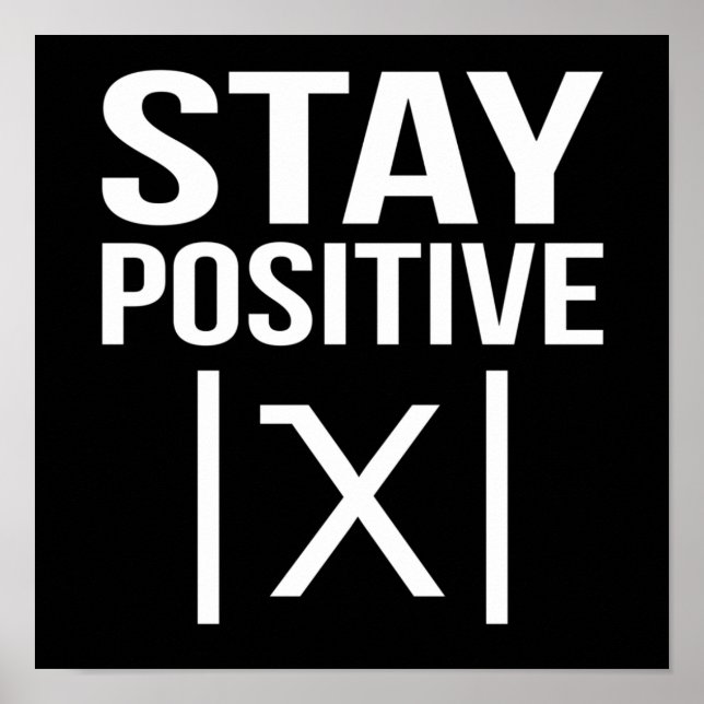 Positive Math Teacher Mathematics Math Student Poster (Framsidan)