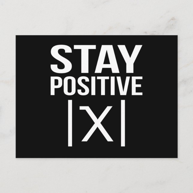 Positive Math Teacher Mathematics Maths Student Vykort (Framsida)