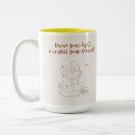 positive morning affirmation mug Två-Tonad mugg