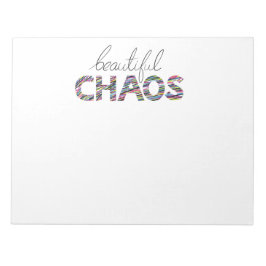 Positive Motivational Text Beautiful Chaos Anteckningsblock